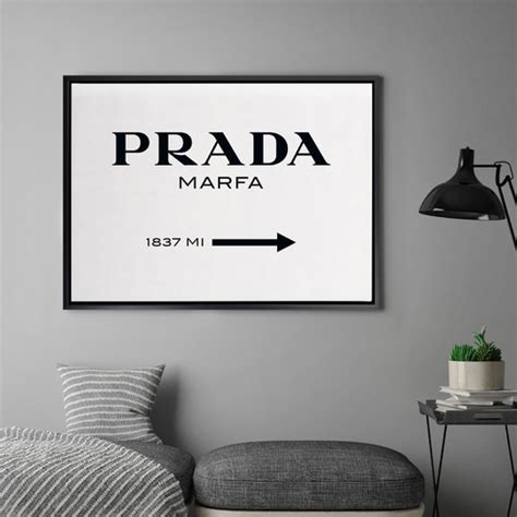 framed prada marfa print|Prada marfa wall art.